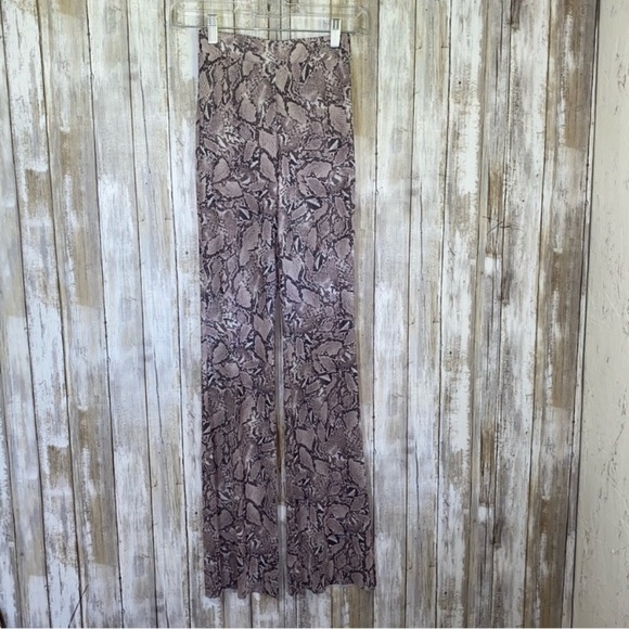 Good American Pants - Good American Mesh Snake Wide Leg Pants Size 0